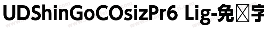UDShinGoCOsizPr6 Lig字体转换